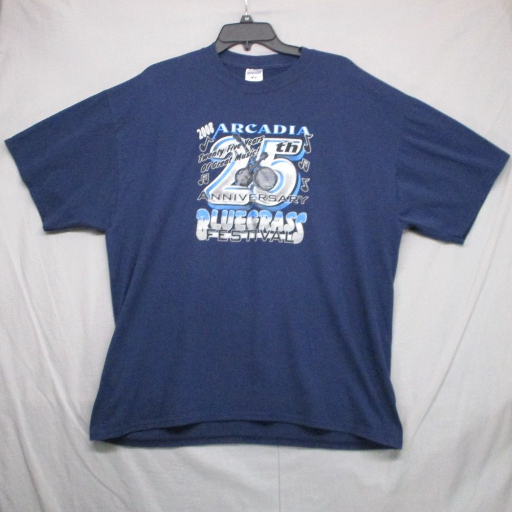 Arcadia 2008 25th ann. Blue Grass Festival Blue Men Size | XL - Picture 1 of 9